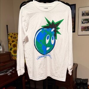 The Hundreds Adam Bomb Graphic Long Sleeve Tee - White with Black